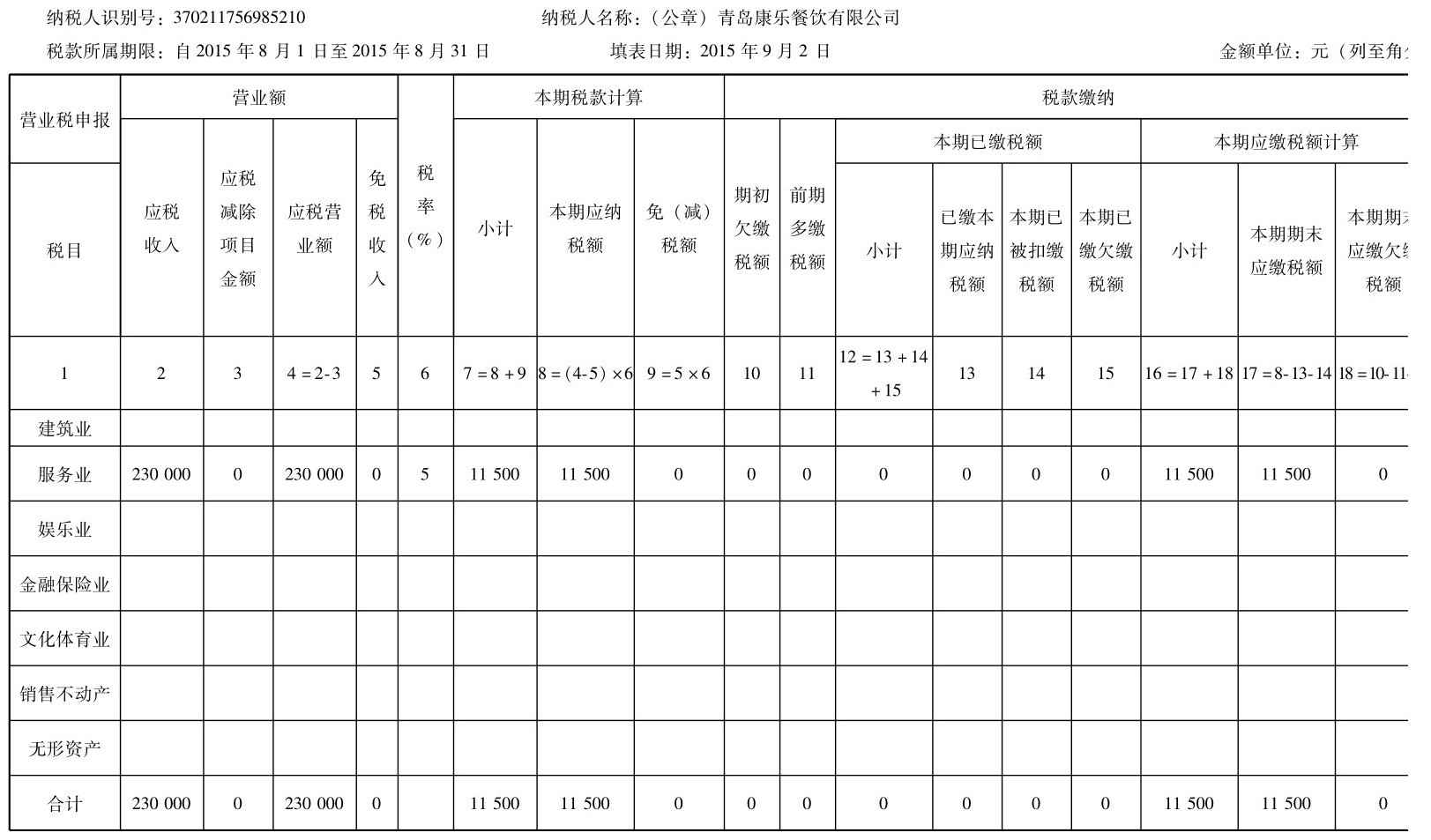 营业税纳税申报怎么做？营业税申报表怎么填？