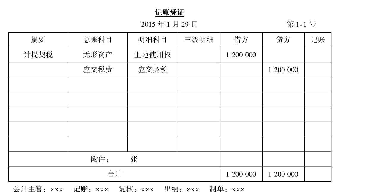 契税会计核算怎么做？契税如何编制记账凭证？