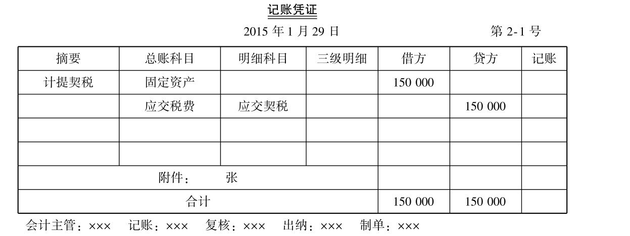 契税会计核算怎么做？契税如何编制记账凭证？